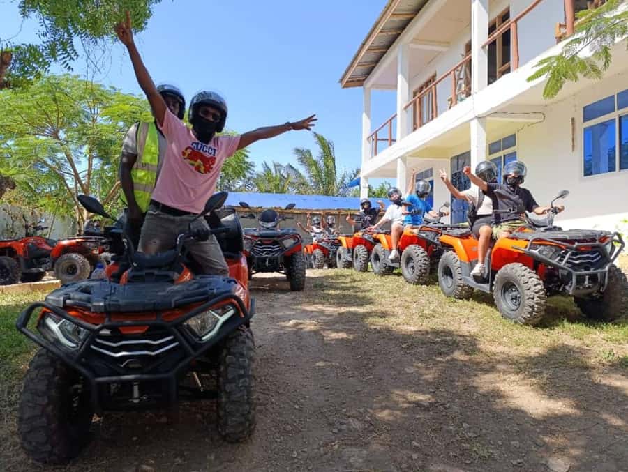 3-hour quad bike tours in Nungwi and Kendwa along coastal paths and through villages - What the village visit adds