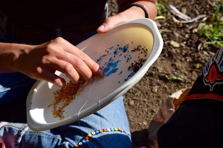 Arusha: Maasai-style Beaded Jewelry Lesson - Adding homemade brunch to the class