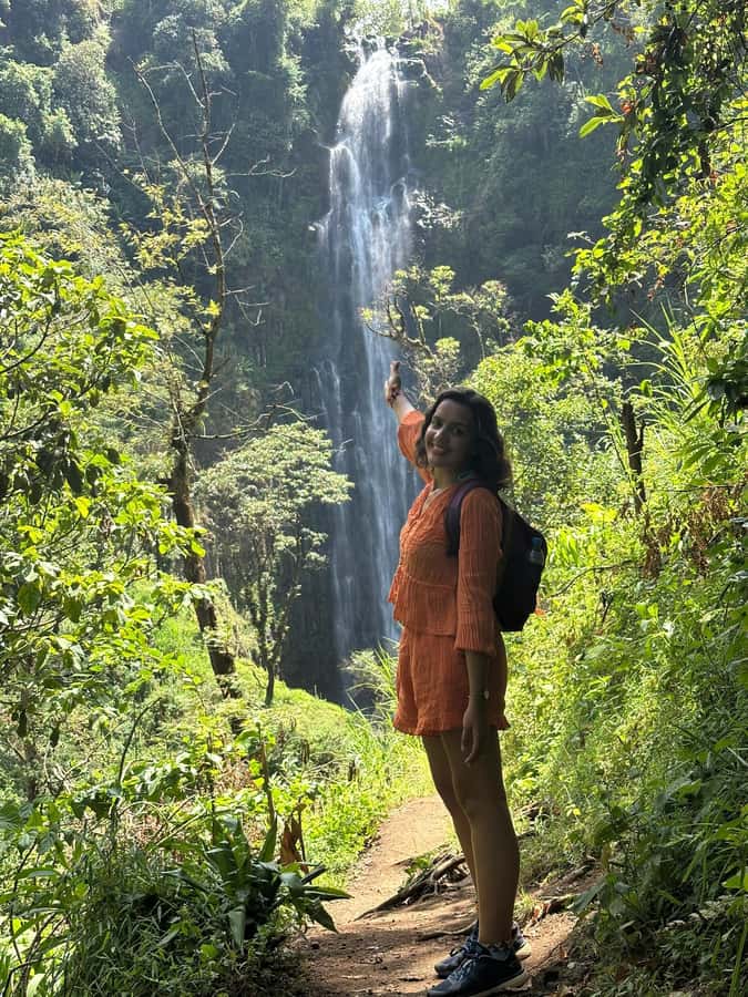 Arusha or Moshi : Hot Spring, Waterfall & Coffee Farm Tour - Walking through Materuni Village and banana country