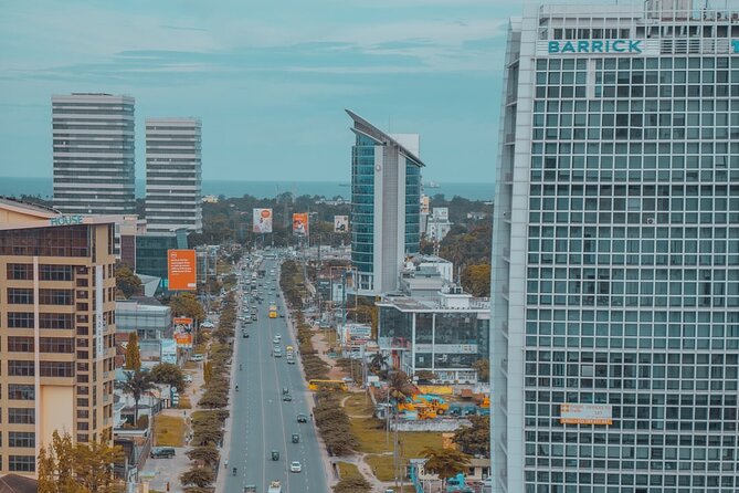 Daressalaam city sightseeing private tour - The town center, street refreshments, and local flavor