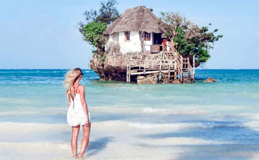 Day trip to the Rock Restaurant & relax on mtende beach - Hotel pickup across Unguja South