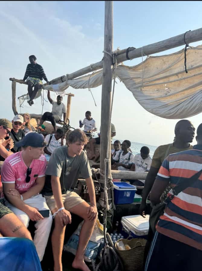 FROM NUNGWI; SUNSET DHOW CRUISE EXPERIENCE - Tropical fruit, snacks, and traditional music