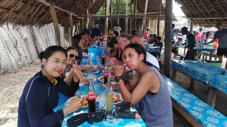 From Stone Town: Sandbank picnic with sea food BBQ Lunch - From Stone Town to Fumba fishing village