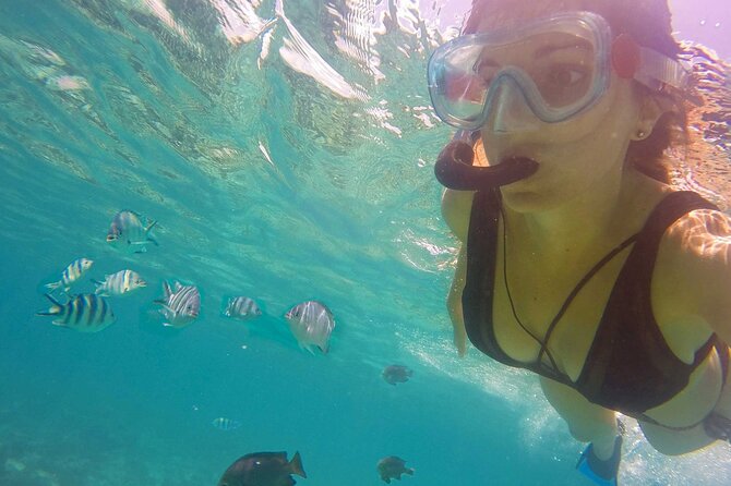 Full - Day Private Zanzibar Tour with dolphins & Sunset Beach - Mnemba Atoll, two snorkeling sessions in clear water