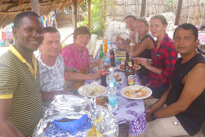 Kwale Island Dhow Sailing Tour from Zanzibar with Seafood Lunch - A grilled seafood lunch on Kwale Island