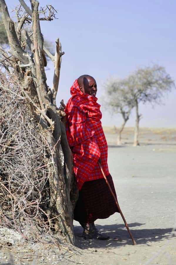 Maasai Boma Cultural Experience (maasai village tour) - The first welcome: songs, clothing, and introductions