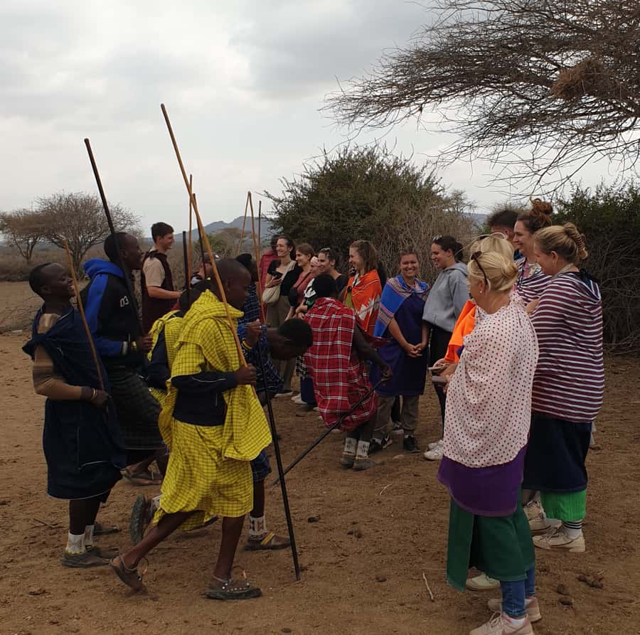 Maasai Boma Cultural Experience (maasai village tour) - Walking through the compound and learning daily work