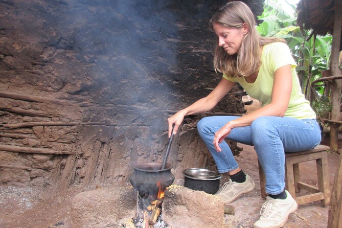 Materuni Thundering Waterfalls,Coffee Experience with Moshi Town Tour - Making Arabica coffee from bean to cup