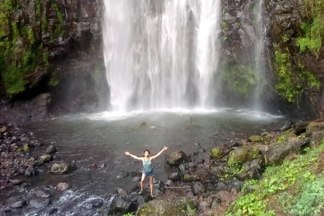 Materuni Waterfalls & Coffee making Cultural Tour | BURIGI CHATO SAFARIS LTD - Materuni Waterfall and the view toward Kibo