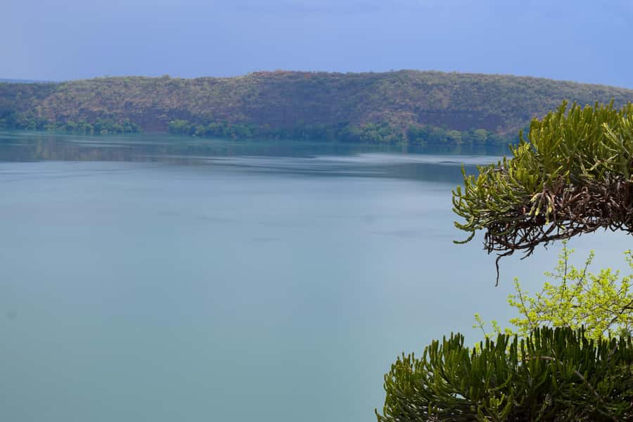 Moshi: Lake Chala Tour: Hiking &/or Kayaking - Kayaking Across Turquoise Water