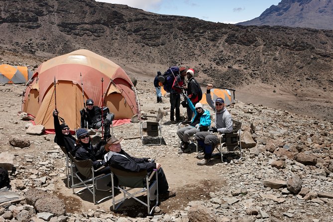 Private 8 day Northern Circuit Kilimanjaro Climb - Day 5: Third Cave Camp and views toward Mawenzi