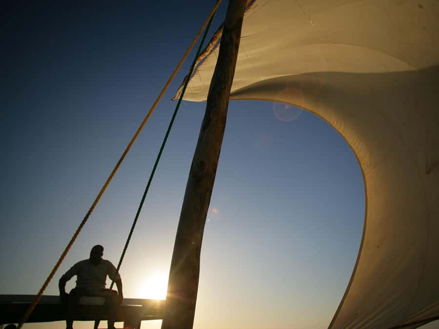 Sunset Dhow from Kendwa/Nungwi Magic Hour on the Ocean - The golden hour over the Indian Ocean