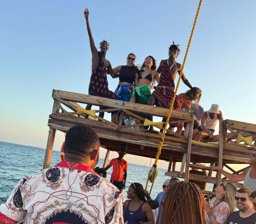 Sunset party cruise in Zanzibar with BoomBoom Boat - Kendwa Beach at sunset