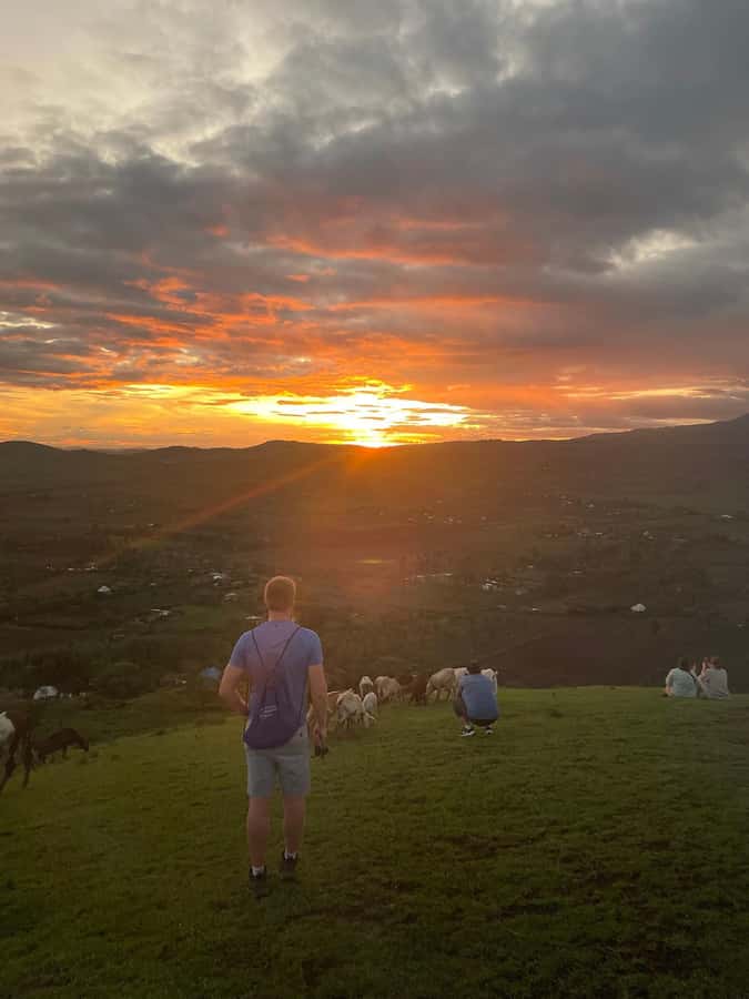 Sunset Tour in Arusha - A hilltop pause with a Maasai shuka