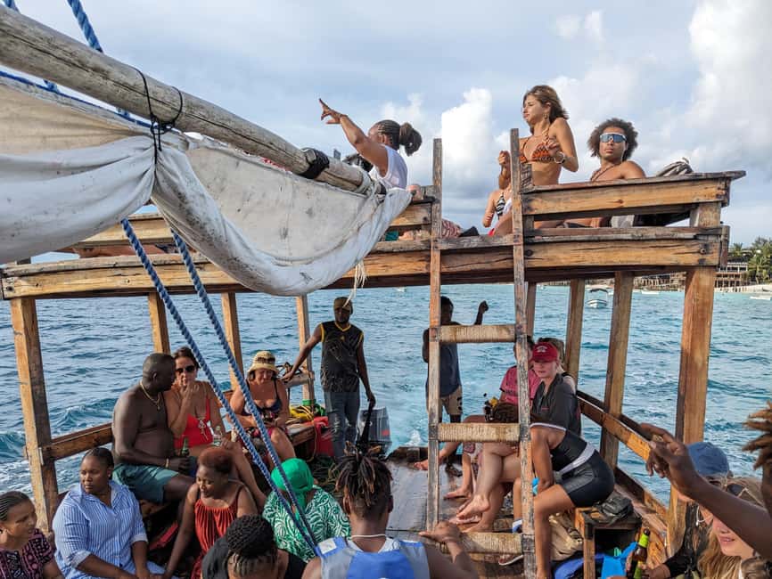 Zanzibar: African Sunset Boat Party in Zanzibar Music, Views - Music, drums, and the choice of boat mood