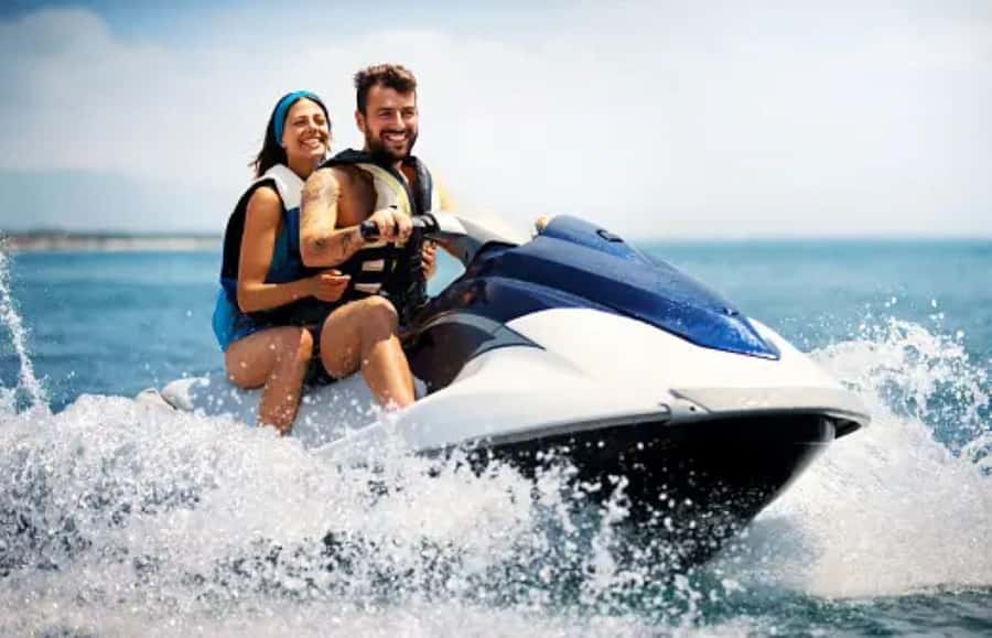 Zanzibar jetski Adventure Tour - The shallow-water warning on the return