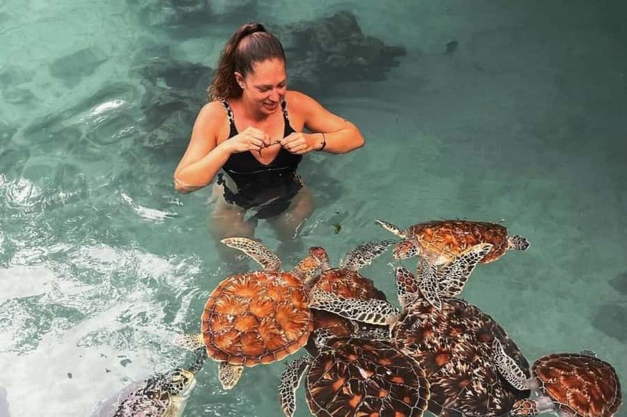 Zanzibar: Swimming with Sea turtles at Salaam cave - Entering Salaam Cave and getting the safety briefing