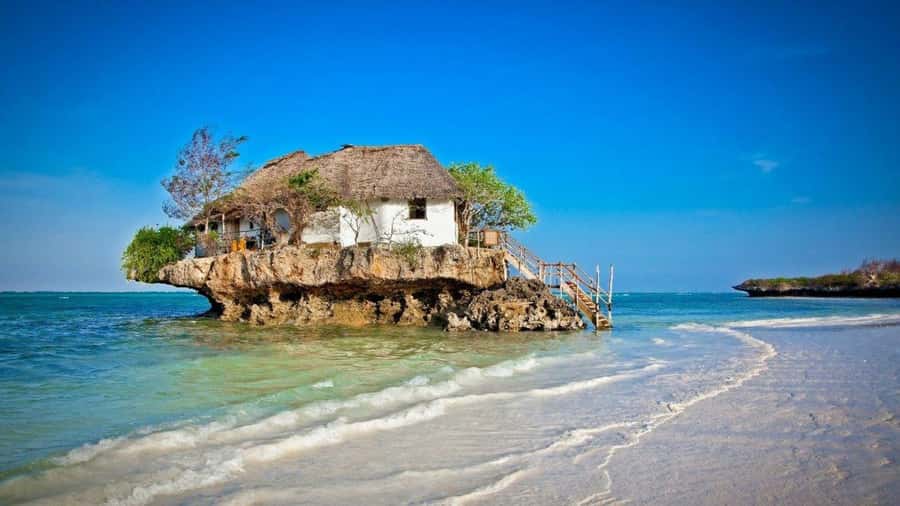 Zanzibar: The Rock Restaurant and Salaam Cave Tour - The Rock Restaurant near Pingwe