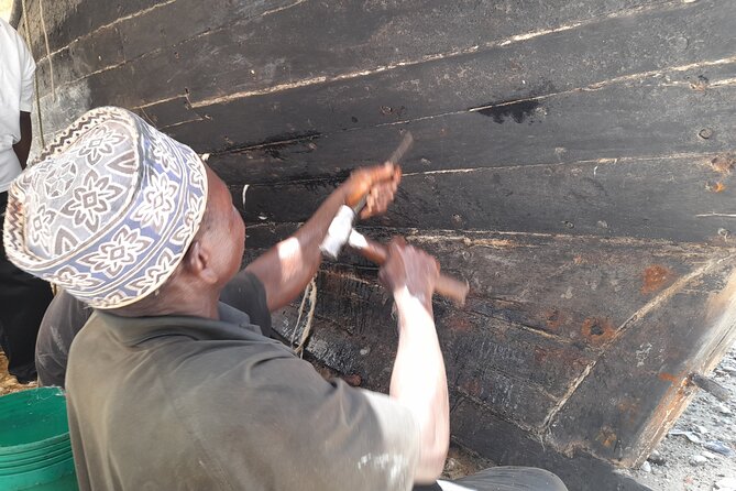 Zanzibar Tumbatu Island Cultural Experience - Dhow builders and fishermen at work